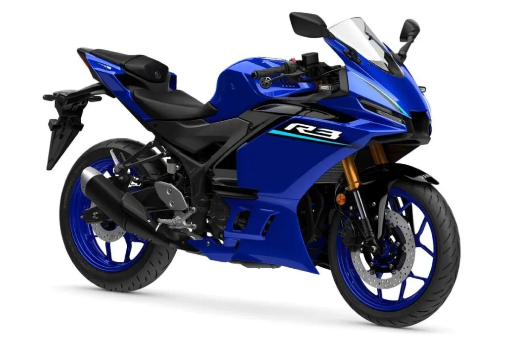imagem Yamaha R3 2026 blue